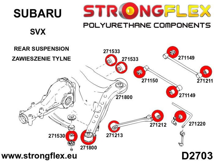 StrongFlex 271530A TRASERO EJE SOPORTE SPORT