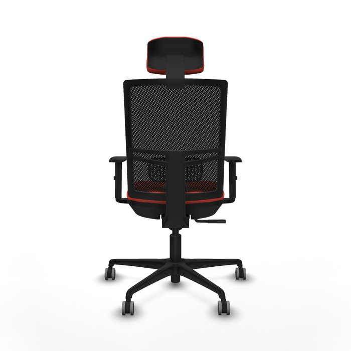 PIQUERAS Y CRESPO Silla de oficina Yunquera con mecanismo Sincro, Naranja oscuro/Negro PIQUERAS Y CRESPO Silla de oficina Yunquera con mecanismo Sincro, Naranja oscuro/Negro