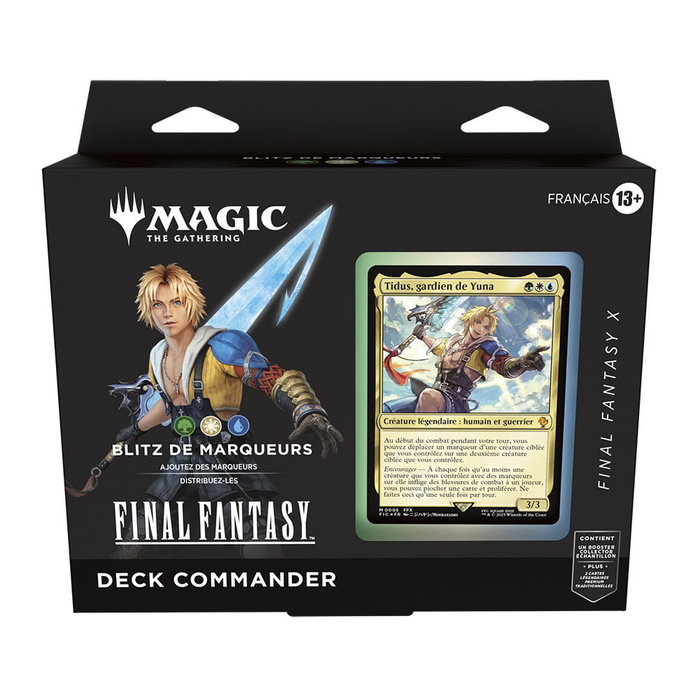 Wizards of the Coast Magic the Gathering Final Fantasy Mazos de Commander Caja (4) francés
