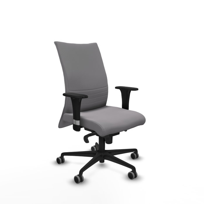PIQUERAS Y CRESPO Silla Albacete Confidente Gris con Mecanismo Sincro y Brazos 1D PIQUERAS Y CRESPO Silla Albacete Confidente Gris con Mecanismo Sincro y Brazos 1D