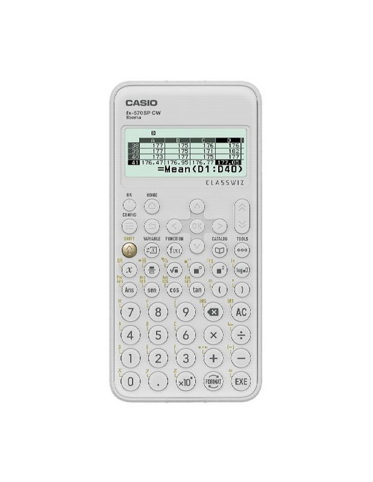 Casio Calculadora Científica ClassWiz FX-570 SP CW Blanca Casio Calculadora Científica ClassWiz FX-570 SP CW Blanca