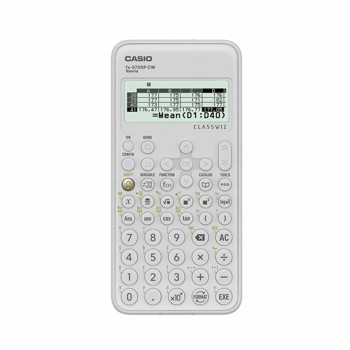 Casio Calculadora Científica ClassWiz FX-570 SP CW Blanca Casio Calculadora Científica ClassWiz FX-570 SP CW Blanca