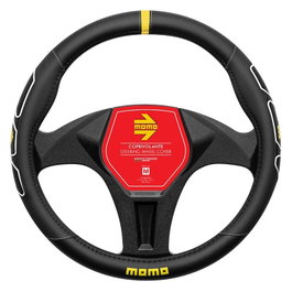 Momo Funda de Volante Profile Black-White 38-39cm