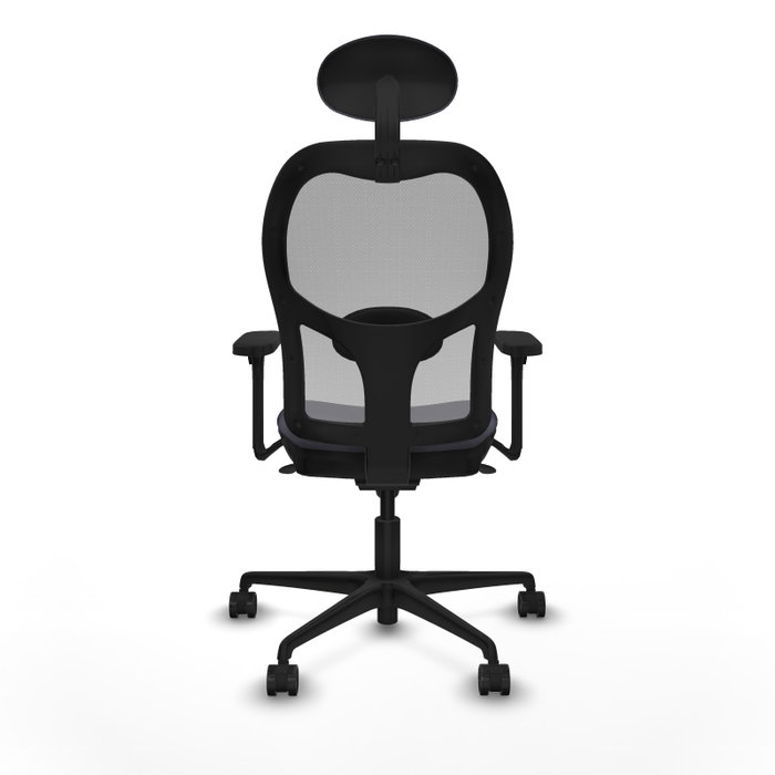 PIQUERAS Y CRESPO Silla de oficina Jorquera Gris con mecanismo Sincro y Brazos 3D