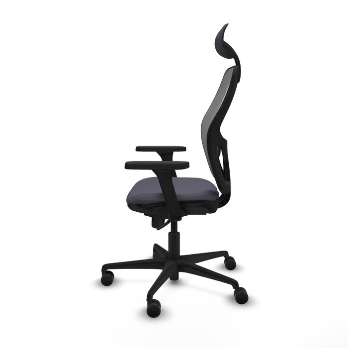 PIQUERAS Y CRESPO Silla de oficina Jorquera Gris con mecanismo Sincro y Brazos 3D