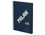 Milan Serie 1918 Cuaderno Espiral A5 80 Hojas Cuadrícula 5mm Tapa Dura Azul