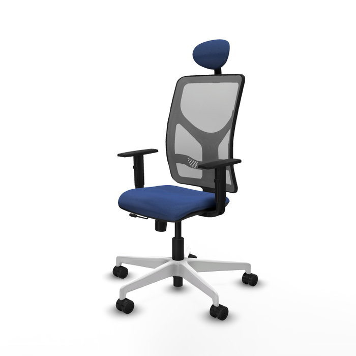 PIQUERAS Y CRESPO Silla de oficina Motilla con mecanismo Sincro/Traslack Azul marino y Gris PIQUERAS Y CRESPO Silla de oficina Motilla con mecanismo Sincro/Traslack Azul marino y Gris