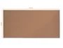 Nobo Tablero de anuncios de corcho Essence con marco de aluminio 240x120 cm