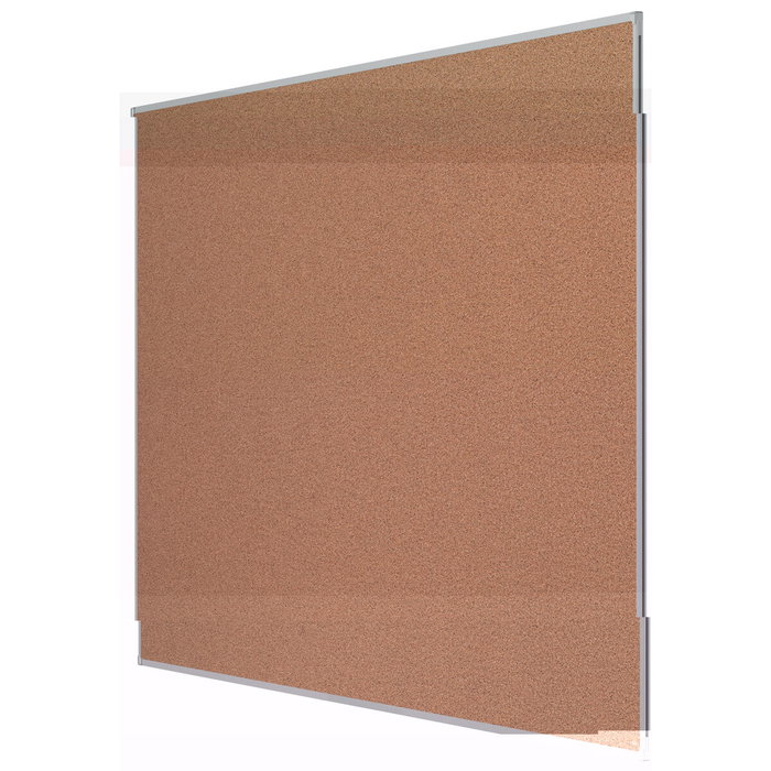 Nobo Tablero de anuncios de corcho Essence con marco de aluminio 240x120 cm
