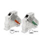 DeLOCK 86414 Soporte Keystone para Rieles DIN con rotación de 180°