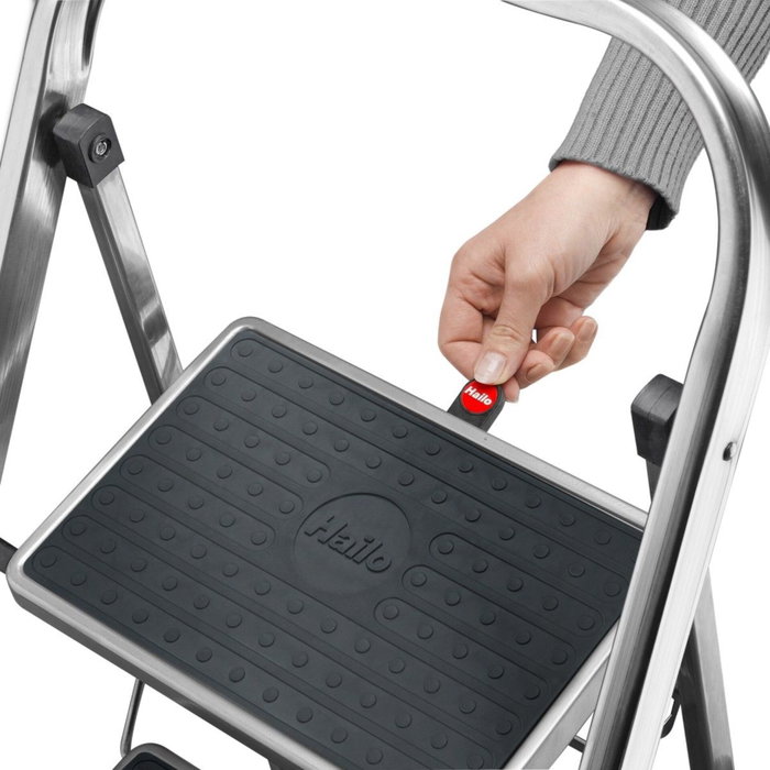Hailo K70 StandardLine Escalera de tijera de 2 peldaños