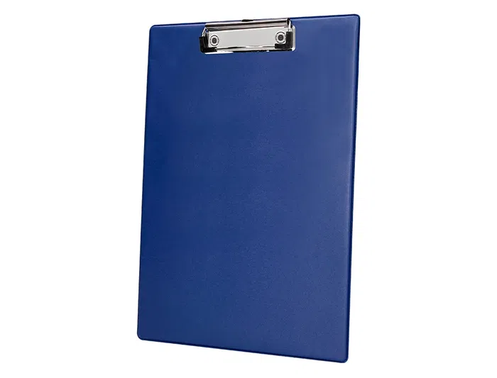 Q-connect Portanotas Plástico Reciclado DIN A4 Azul Grosor 2,1 mm