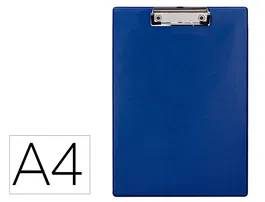 Q-connect Portanotas Plástico Reciclado DIN A4 Azul Grosor 2,1 mm