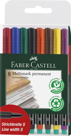 Rotulador Permanente Faber-Castell Multimark S Bolsa De 8