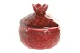 DKD Home Decor Joyero Granate Cerámica 9.5 x 9.5 x 9.5 cm (4 Unidades)