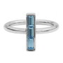 Adore Anillo Elegance Baguette Bar con 52 Cristales Swarovski