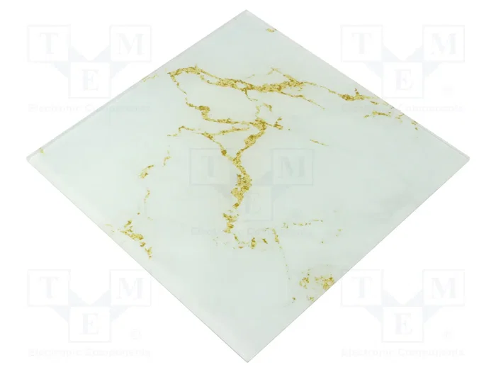 ORNO Panel Decorativo de Vidrio Blanco/Dorado 170x170x10mm ORNO Panel Decorativo de Vidrio Blanco/Dorado 170x170x10mm
