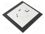 ORNO Panel Decorativo de Vidrio Blanco/Dorado 170x170x10mm