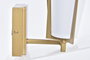DKD Home Decor Lámpara Aplique Metal y Poliéster Doble Dorado y Blanco