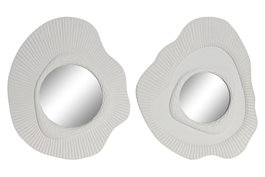 DKD Home Decor Espejo MDF 35x2x30,5 Blanco Surtido