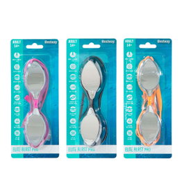 Bestway Gafas de Natación Silicona Adulto Espejo Antivaho Multicolor