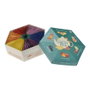 Basics Caja de té hexagonal con 6 sabores, 60 bolsas