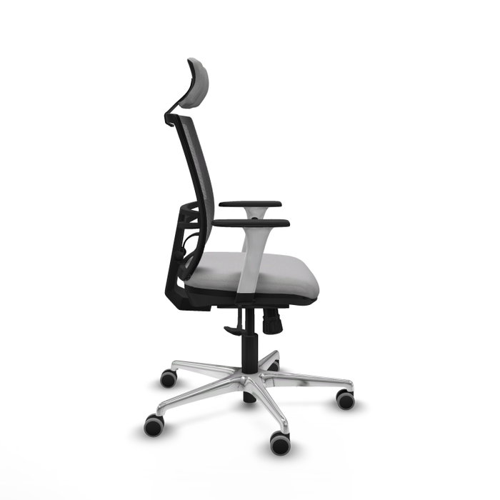 PIQUERAS Y CRESPO Silla de oficina Yunquera con mecanismo Sincro, Gris claro y Negro PIQUERAS Y CRESPO Silla de oficina Yunquera con mecanismo Sincro, Gris claro y Negro