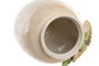 DKD Home Decor Jarrón de Cerámica Girasol Amarillo y Beige
