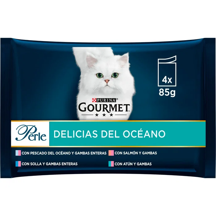 Purina Gourmet Perle Delicias Pescado Oceano para Gatos - Caja 12 Latas de 85g Purina Gourmet Perle Delicias Pescado Oceano para Gatos - Caja 12 Latas de 85g