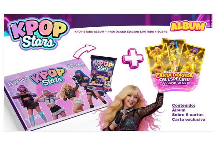 Bizak Album K-Pop con 6 Sobres Photocard, Edición Limitada, 29.7 x 21 cm