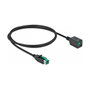 DeLOCK Cable de extensión PoweredUSB 12 V 1 m Negro