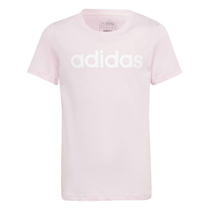 Camiseta de Manga Corta Infantil Adidas G Lin T Rosa 40 Camiseta de Manga Corta Infantil Adidas G Lin T Rosa 40