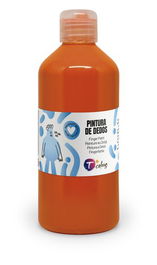 Pintura De Dedos Tcolors 500 Ml (Botella) Naranja