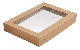 Duni Tapa Viking BR 188103 ABR (300) - Tapa de cartón/PLA de un solo uso, 110 cl, 200x140x30 mm