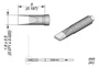 JBC TOOLS Punta de soldadura tipo destornillador 0,5x1,8mm