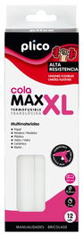 Cola Termofusible En Barra Plico Max Xl Ø 11,5Mm X 200Mm Alta Resistencia Caja De 12