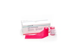 Covetrus Venda Cohesiva Superior 7.5 cm x 4.5 m Rojo, Vendaje Autoadherente Desgarrable a Mano, Fuerte, Ligero, Flexible y Transpirable