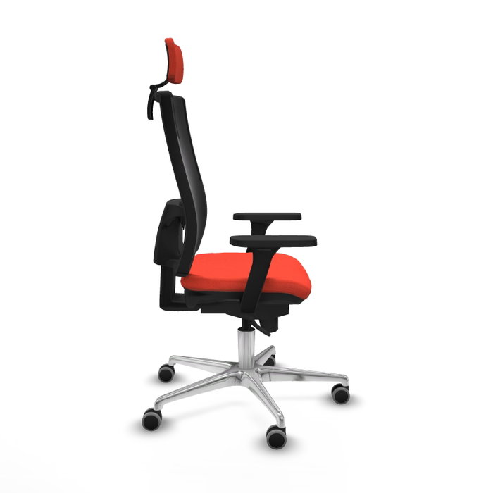 PIQUERAS Y CRESPO Silla de oficina Horna con Mecanismo Sincro, Naranja oscuro y Negro