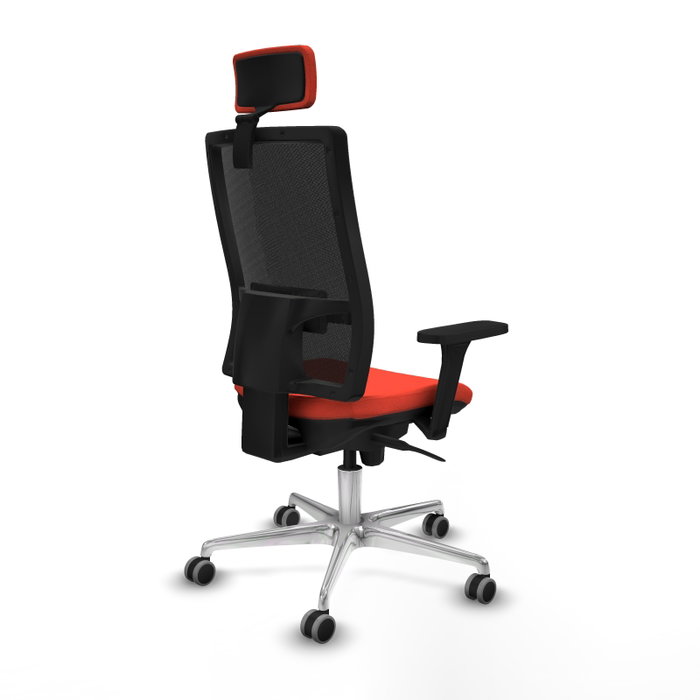 PIQUERAS Y CRESPO Silla de oficina Horna con Mecanismo Sincro, Naranja oscuro y Negro