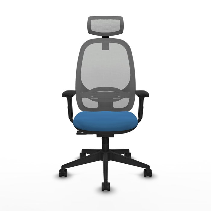 PIQUERAS Y CRESPO Silla de oficina Cilanco con mecanismo Sincro Azul claro y Gris