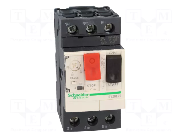 SCHNEIDER ELECTRIC GV2ME22 Interruptor Motorizado 11kW 230÷690VAC SCHNEIDER ELECTRIC GV2ME22 Interruptor Motorizado 11kW 230÷690VAC