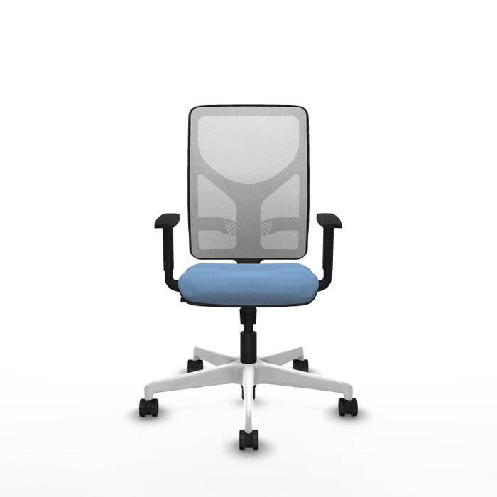 PIQUERAS Y CRESPO Silla de oficina Motilla con mecanismo Sincro, Azul cielo y Blanco PIQUERAS Y CRESPO Silla de oficina Motilla con mecanismo Sincro, Azul cielo y Blanco