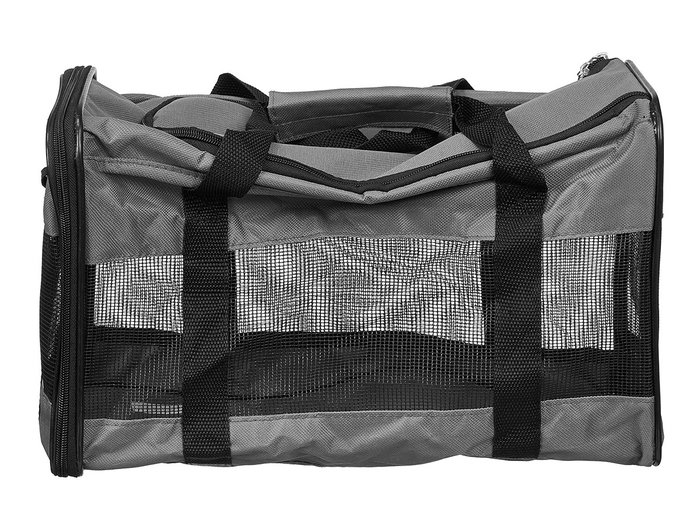 Mascow Transportín de Tela para Viaje de Mascota 42 x 25.4 x 20.3 cm Gris (Set de 6)