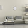 TFA 60.3534.53 Reloj de pared analógico con control por radio y marco metálico