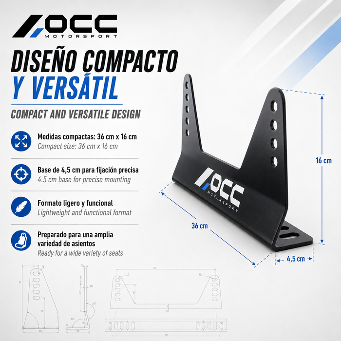 Occ Motorsport Base Lateral para Asiento
