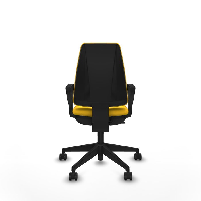 PIQUERAS Y CRESPO Silla de oficina Elche Amarillo con mecanismo de contacto permanente PIQUERAS Y CRESPO Silla de oficina Elche Amarillo con mecanismo de contacto permanente