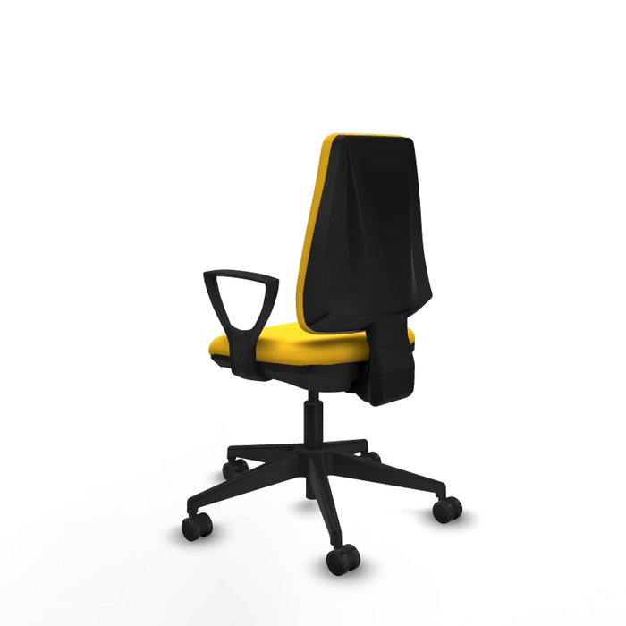 PIQUERAS Y CRESPO Silla de oficina Elche Amarillo con mecanismo de contacto permanente PIQUERAS Y CRESPO Silla de oficina Elche Amarillo con mecanismo de contacto permanente