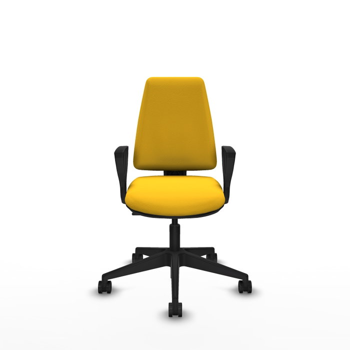 PIQUERAS Y CRESPO Silla de oficina Elche Amarillo con mecanismo de contacto permanente PIQUERAS Y CRESPO Silla de oficina Elche Amarillo con mecanismo de contacto permanente