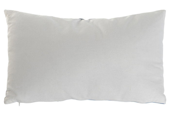 DKD Home Decor Pack de 2 Cojines de Poliéster Azul 50x30 cm