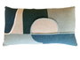DKD Home Decor Pack de 2 Cojines de Poliéster Azul 50x30 cm